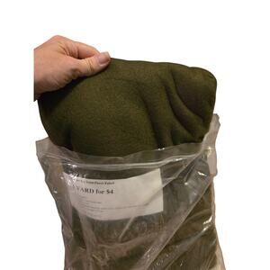 Glacier Ivy Solid Fleece Fabric 100% Polyester 1 Yard Green Swamp Dark